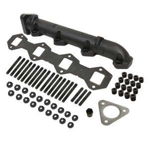 Ford F350 Performance Exhaust - Driver Side - BD Diesel - BD Diesel Driver Side Exhaust Manifold Kit with High-Silicon Ductile Casting - High Temp Black Coated - `11-`19